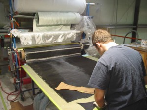 Cutting fabric kits for layup