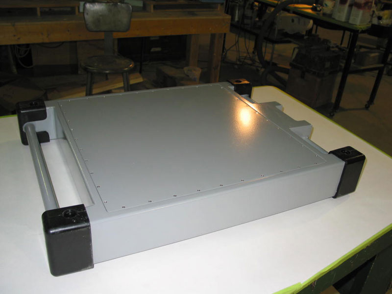 Electronics enclosure made with VARTM process